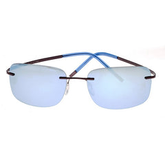 Breed Orbit Titanium Polarized Sunglasses - Brown/Blue BSG042BN