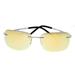 Breed Orbit Titanium Polarized Sunglasses - Silver/Yellow