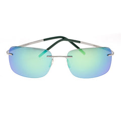 Breed Orbit Titanium Polarized Sunglasses - Gunmetal/Blue-Green BSG042GM