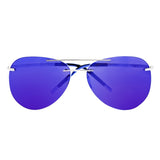 Breed Luna Polarized Sunglasses - Silver/Purple-Blue BSG044SL