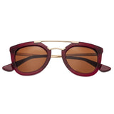 Bertha Ella Polarized Sunglasses - Red/Brown BRSBR010R