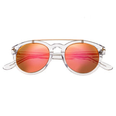 Bertha Ava Polarized Sunglasses - Clear/Rose Gold BRSBR011W