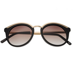 Bertha Caroline Polarized Sunglasses - Black/Black