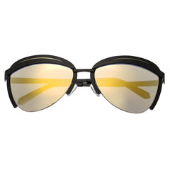 Bertha Aubree Polarized Sunglasses - Black/Yellow