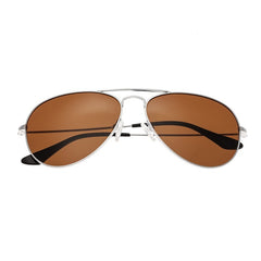 Bertha Brooke Polarized Sunglasses - Silver/Brown BRSBR018S