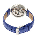 Empress Stella Automatic Semi-Skeleton Dial Leather-Band Watch - Purple/White EMPEM2103