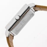 Simplify The 5000 Leather-Band Watch - Khaki/White SIM5005