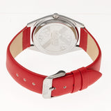 Crayo Graffiti Leather-Band Watch - Silver/Red CRACR4002