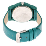 Crayo Dazzle Leather-Band Watch w/Date - Teal CRACR4102
