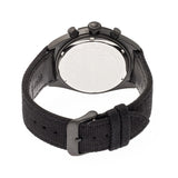 Morphic M53 Series Chronograph Fiber-Weaved Leather-Band Watch w/Date - Black/Silver MPH5304