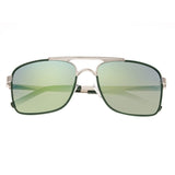 Breed Draco Polarized Sunglasses - Silver/Blue-Green BSG047SL