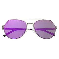 Bertha Hadley Sunglasses - Silver/Fuschia BRSBR021S