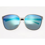 Bertha Ophelia Polarized Sunglasses - Silver/Blue-Green BRSBR019S