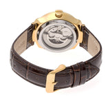 Empress Francesca Automatic MOP Leather-Band Watch - Dark Brown EMPEM2203