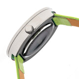 Crayo Swirl Strap Watch - Silver/Green CRACR4201