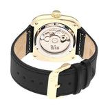 Reign Nero Skeleton Dial Leather-Band Watch - Gold REIRN4804