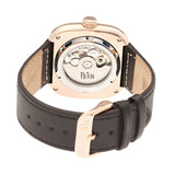 Reign Nero Skeleton Dial Leather-Band Watch - Rose Gold REIRN4805