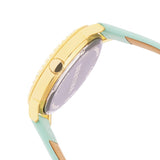 Bertha Luna Mother-Of-Pearl Leather-Band Watch - Mint BTHBR7704