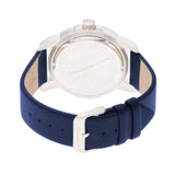 Morphic M54 Series Leather-Band Chronograph Watch - Silver/Navy MPH5402