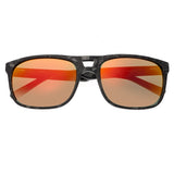 Sixty One Morea Polarized Sunglasses - Black Tortoise/Red-Yellow SIXS134RD