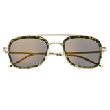 Sixty One Orient Polarized Sunglasses - Green Tortoise/Brown SIXS138BR