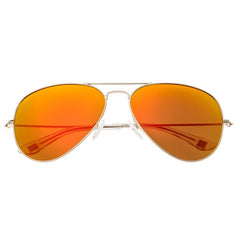 Sixty One Honupu Polarized Sunglasses - Silver/Red-Orange SIXS141RD