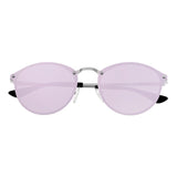Sixty One Picchu Polarized Sunglasses - Silver/Lavender SIXS143PU