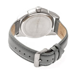 Morphic M63 Series Leather-Band Watch w/Date - Silver/Grey MPH6303