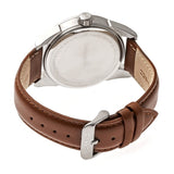 Morphic M63 Series Leather-Band Watch w/Date - Blue/Brown MPH6306