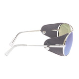 Breed Eclipse Titanium Polarized Sunglasses - Silver/Purple-Blue BSG048GY