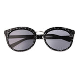 Bertha Lucy Polarized Sunglasses - Black Marble/Black BRSBR022SB