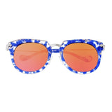 Bertha Aaliyah Polarized Sunglasses - Blue Tortoise/Rose Gold BRSBR023RG