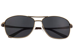 Breed Hera Titanium Polarized Sunglasses - Bronze/Black