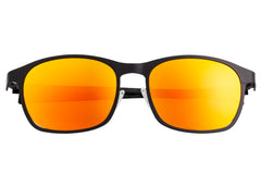 Breed Halley Titanium Polarized Sunglasses - Black/Red-Yellow