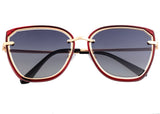 Bertha Rylee Polarized Sunglasses - Red/Black BRSBR041RD