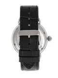 Heritor Automatic Mattias Leather-Band Watch w/Date - Silver HERHR8401