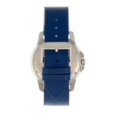 Breed Revolution Leather-Band Watch w/Date - Blue BRD8301