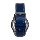Reign Monterey Skeletonized Leather-Band Watch - Blue - REIRN6403 REIRN6403