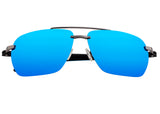 Simplify Lennox Polarized Sunglasses - Gunmetal/Blue SSU119-BL