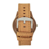 Earth Wood Hyperion Leather-Band Watch w/Day/Date - Olive - ETHEW5904 ETHEW5904
