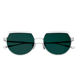 Bertha Callie Polarized Sunglasses - White/Black BRSBR032GN