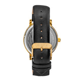 Simplify The 7000 Genuine Leather Watch - Gold/Black SIM7002