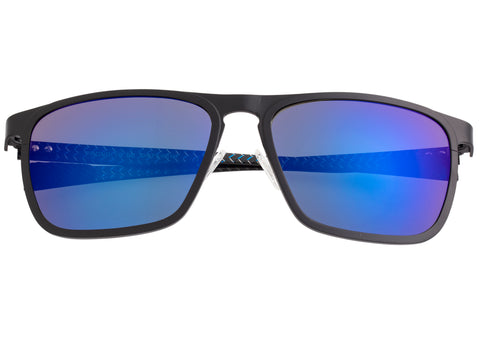 Breed Capricorn Titanium Polarized Sunglasses - Black/Blue BSG031BK