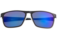 Breed Capricorn Titanium Polarized Sunglasses - Black/Blue