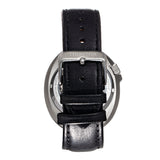 Heritor Automatic Pierce Genuine Leather-Band Watch w/Date - White/Black - HERHS1201 HERHS1201