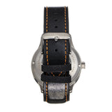 Heritor Automatic Bradford Leather-Band Watch w/Date - Black & Orange - HERHS1105 HERHS1105