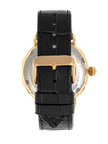 Heritor Automatic Mattias Leather-Band Watch w/Date - Gold/Black HERHR8404