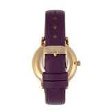 Sophie & Freda Breckenridge Leather-Band Watch - Gold/Purple SAFSF4705