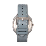 Breed Revolver Leather-Band Watch w/Day/Date - Grey/Navy - BRD9302 BRD9302