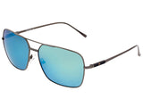 Sixty One Teewah Polarized Sunglasses - Gunmetal/Blue-Green SIXS105GM